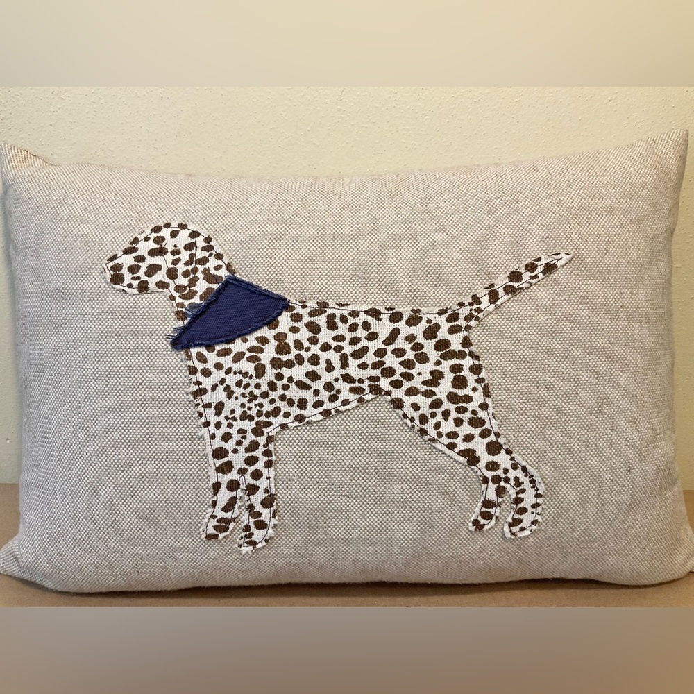 Restoration Hardware Baby & Child Appliqué Dog Pillow - Picture 9 of 9